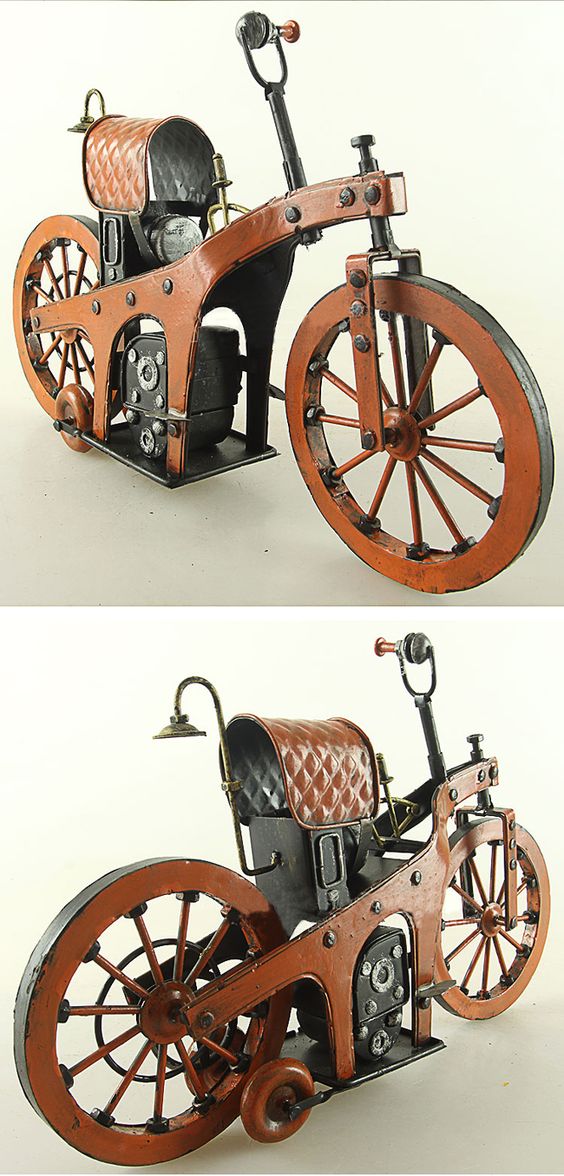 1885 Tin Motorcycle Model - 1885 Benz - The World's First Motorcycle