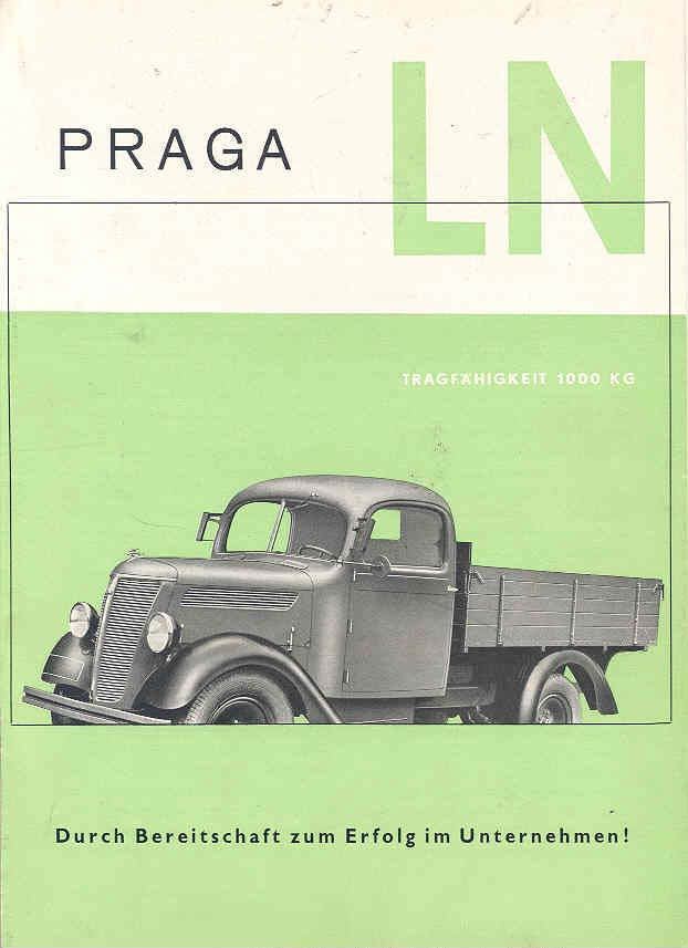1940 Praga Model LN Truck Brochure Czechoslovakia wf9915