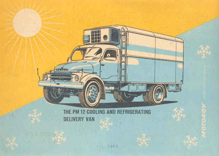 1961 Praga Refrigerated Truck Brochure Czechoslovakia wk5794