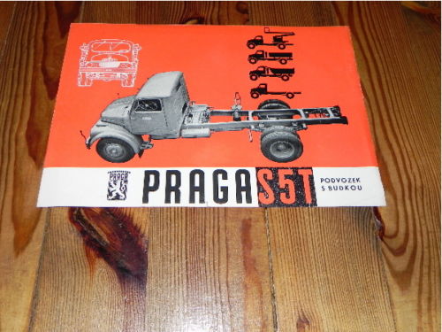 1961 Praga S5T Lkw Truck Camion 1961 CSSR prospekt RAR brochure DDR CS