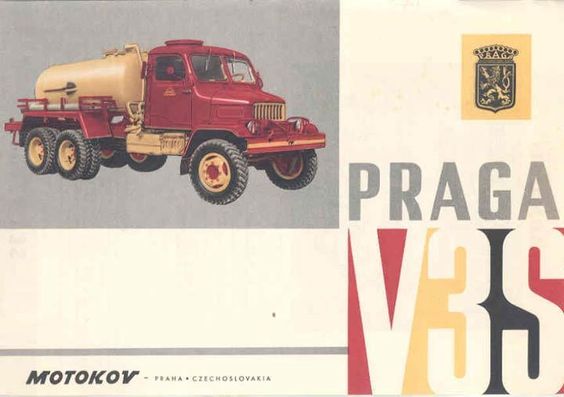 1961 Praga V3S Tank Truck Brochure Czechoslovakia