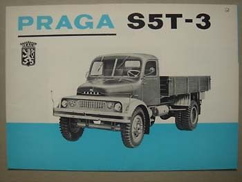 1968 PRAGA S 5 T-3 truck brochure, 1968