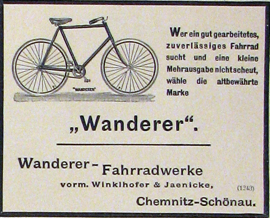 1898 Wanderer-annonce