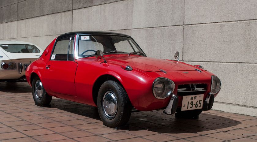 1965 Toyota Sports 800 at History Garage in Odaiba, Japan.