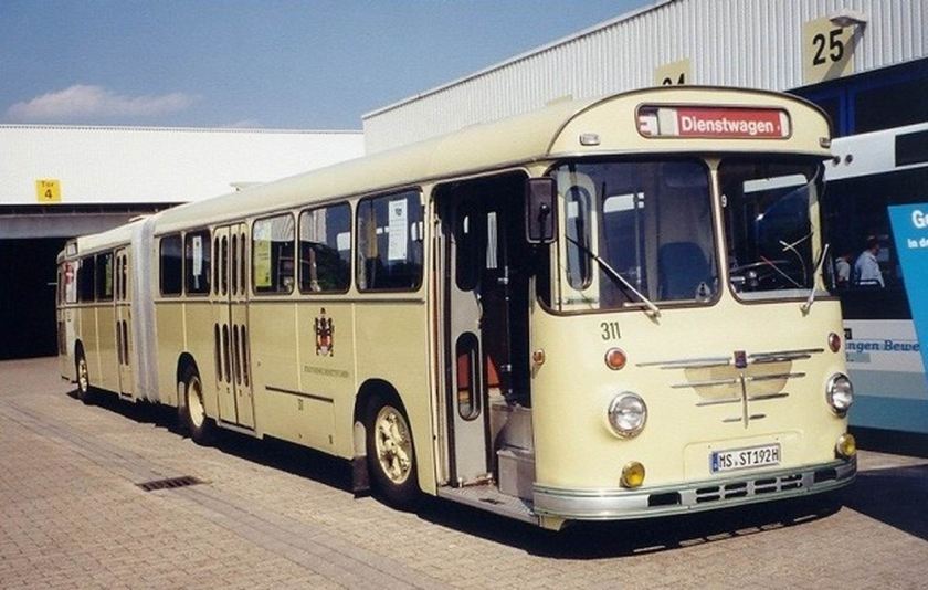 1966 Büssing-Emmelmann 14 RU 11 D Gelenkbus Stadtwerke Münster SWM