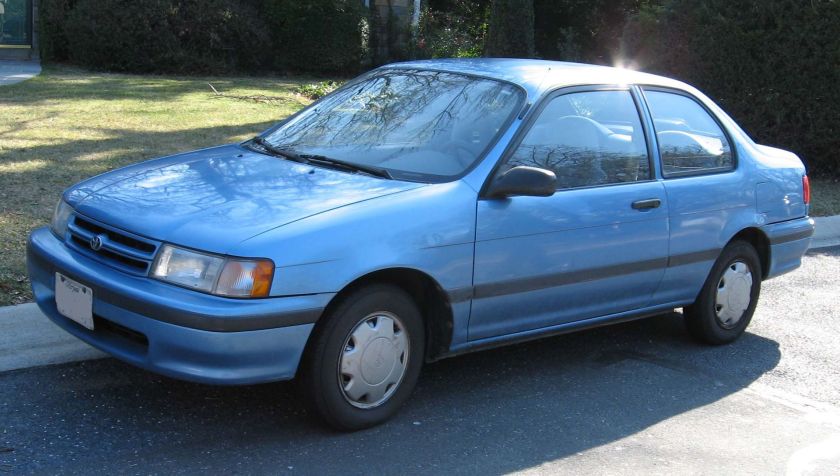 1993-94 Toyota Tercel DX coupe (US)