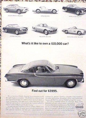 1962 Volvo P1800 ad