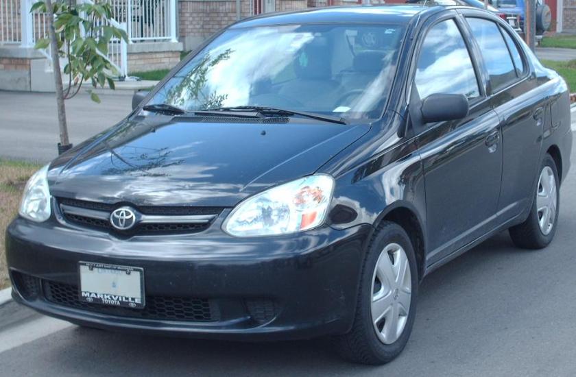 2003-2005 Toyota Echo (Platz)photographed in Markham, Ontario, Canada.