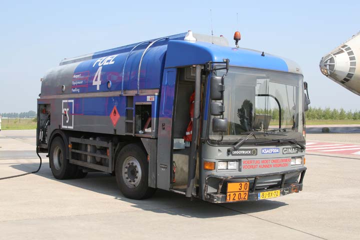Ginaf fuel tanker at Amsterdam Airport