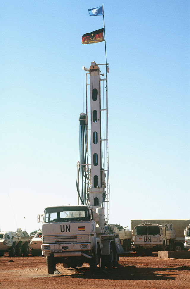 Magirus truck of the Bundeswehr in Somalia