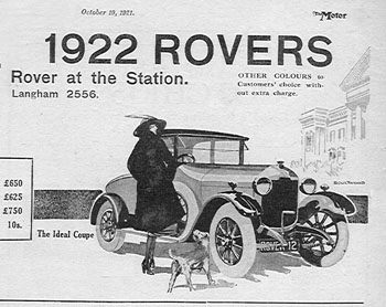 1922 rover ad