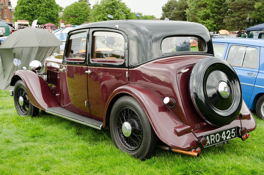 1935 Rover 14 Sports Saloon P1 with flush fitting sliding roof