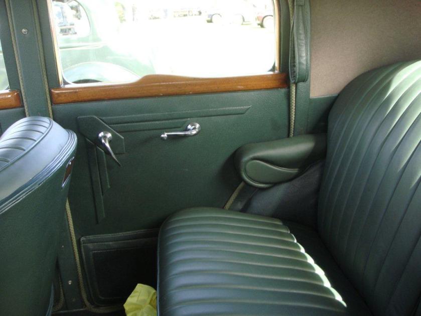 1947 Rover 16 sports saloon back seat