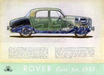 1955 rover 75 p4 brochure