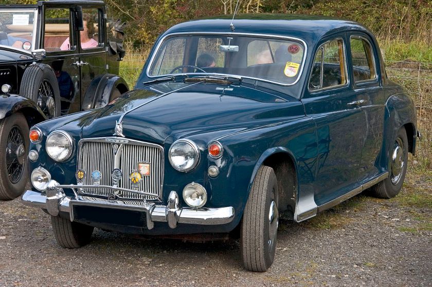 1959 Rover 80 (P4). This is the second 4cylinder P4 replacing the sluggish P60 with a 2286cc straight 4