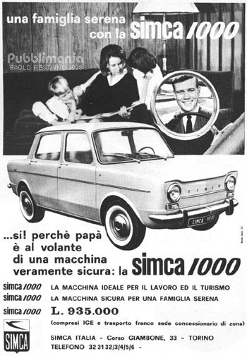 1964 simca 1000 ad