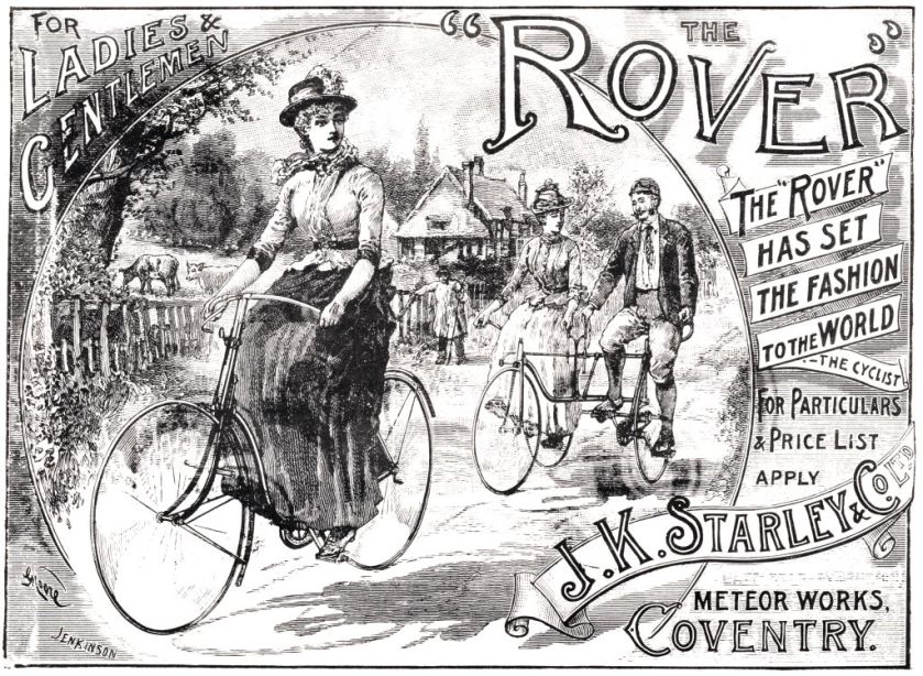 Advert for J K Starley Rover bicycle