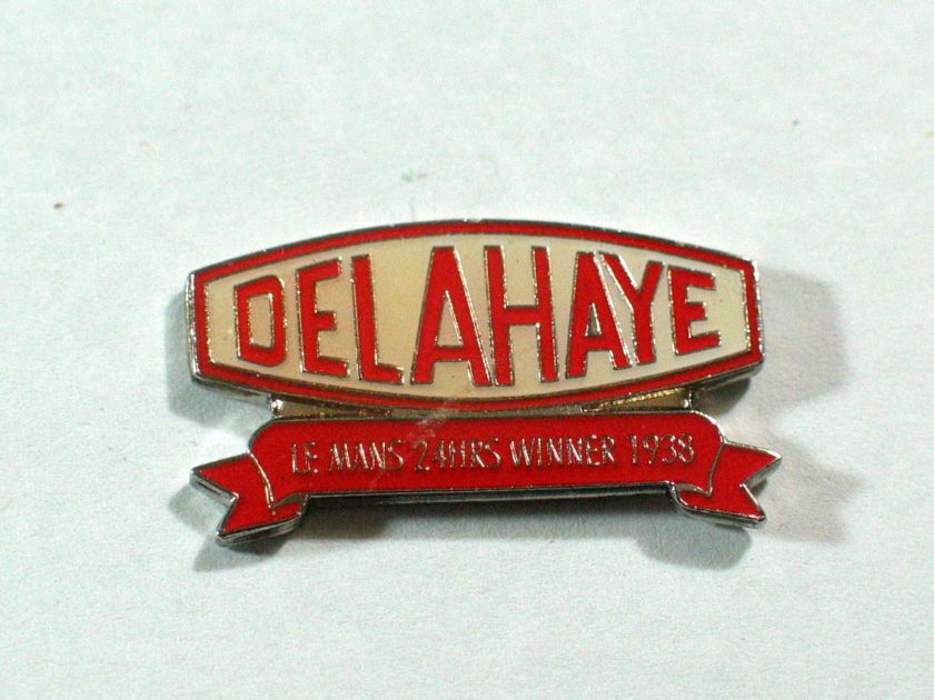 1938 Delahaye Racing Pin Le Manns Racing Pin Auto Pins