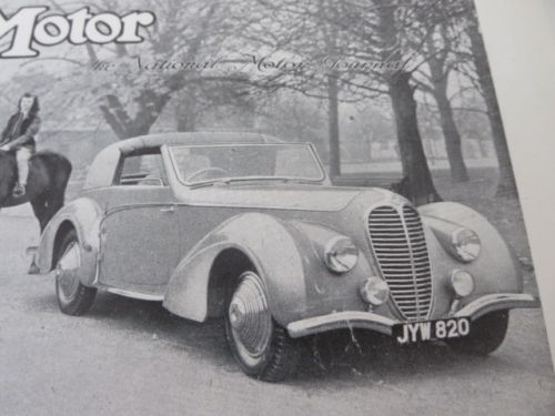 1948 Delahaye Type 135M Sales Sheet Brochure Selborne Mayfair Limited The Motor 2