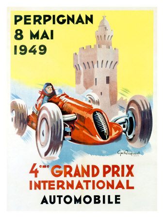 1949 Vintage Race Poster