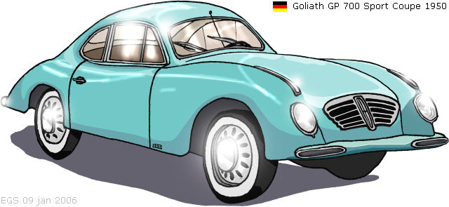 1950 Goliath GP700 Sport Coupe drawing