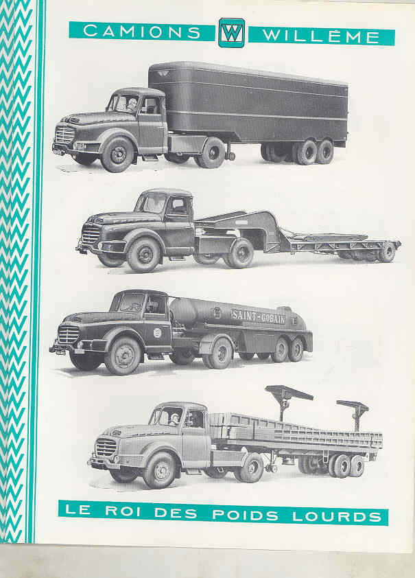 1950 Willeme 10-35Ton Construction Dump Semi Truck Brochure Military Tank wu7999 i