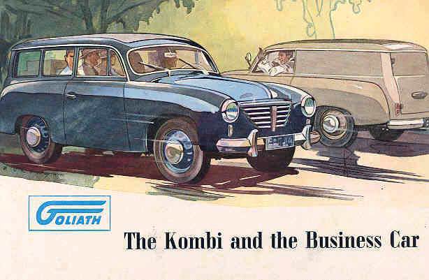 1952 Goliath station wagon sedan delivery brochure