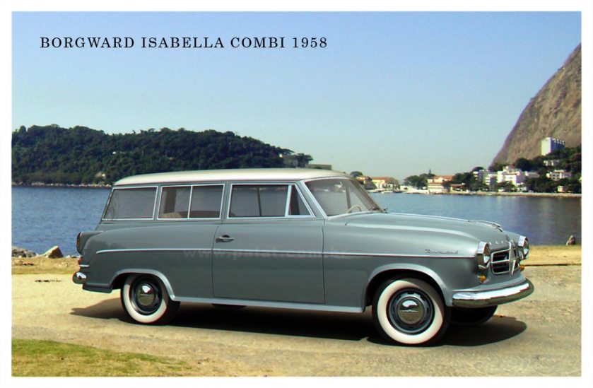 1955-61 borgward-isabella-COMBI-POSTCARD