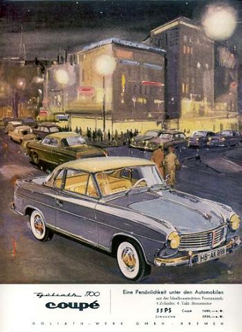 1958 goliath 1958 1100 coupe