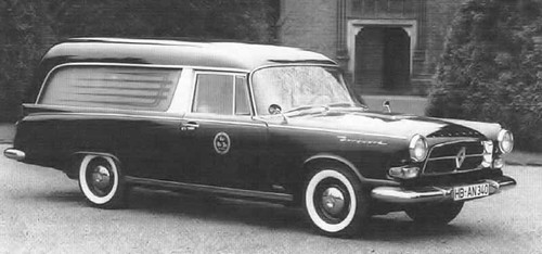 1960 borgward p100 hearse pollmann