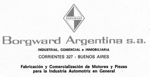BORGWARD ARGENTINA LOGO IN 1976