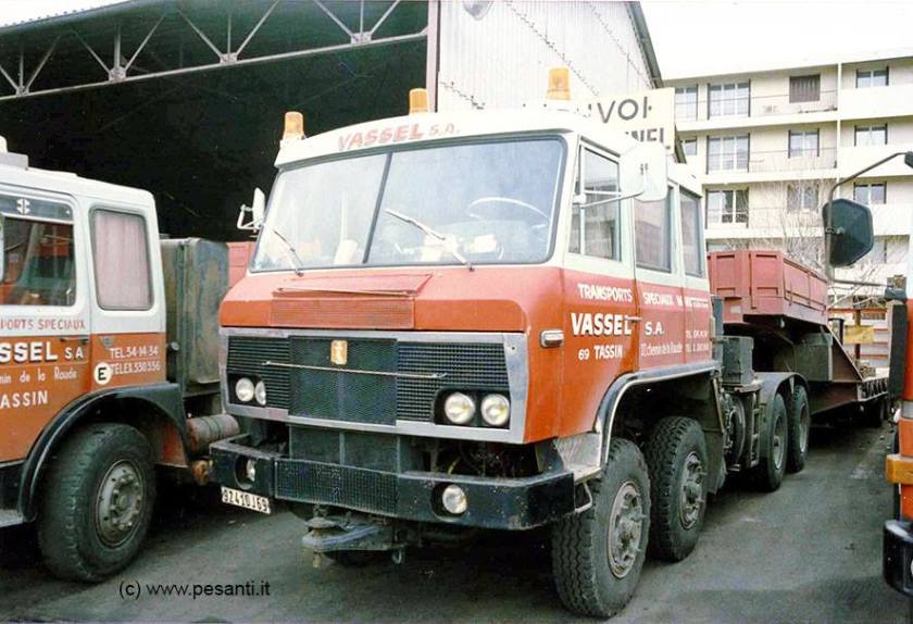 WILLEME WG 180 8x4, the first 4 axle tractor with Pelpel cab, here in 1985