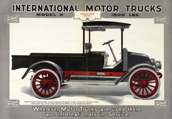 1917 International Motor Truck Advertising Poster