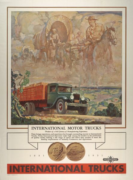 1931 International Truck Advertising Poster