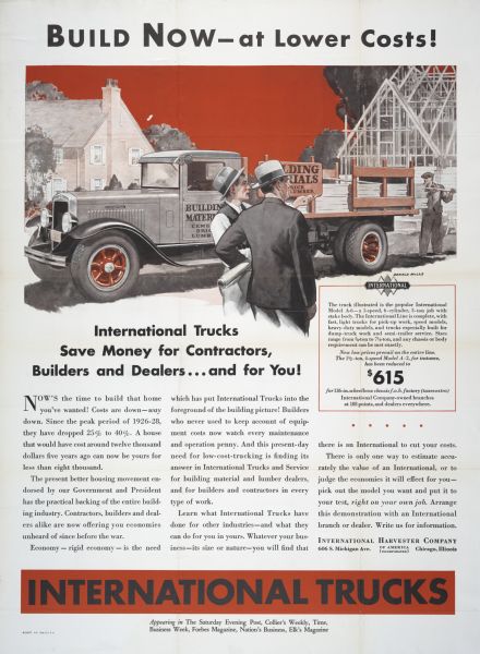 1932 International Trucks for Construction Industry
