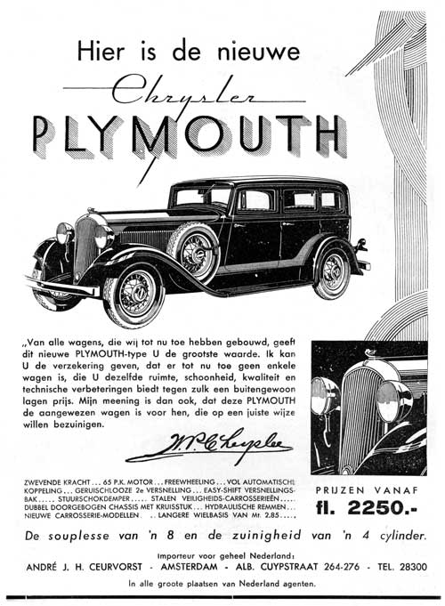 1932 plymouth ceurvorst