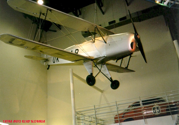 1934-39 Aircraft Tatra 131, 190km h, Engine T-100, 72 kW Tatra factory museum Kopřivnice