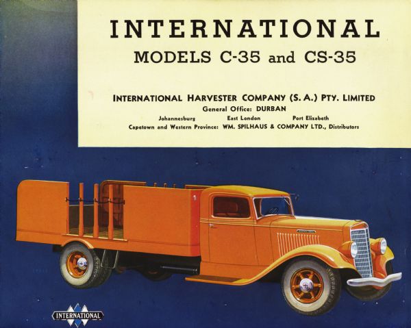 1935 South African International C-35-CS-35 Truck Brochure