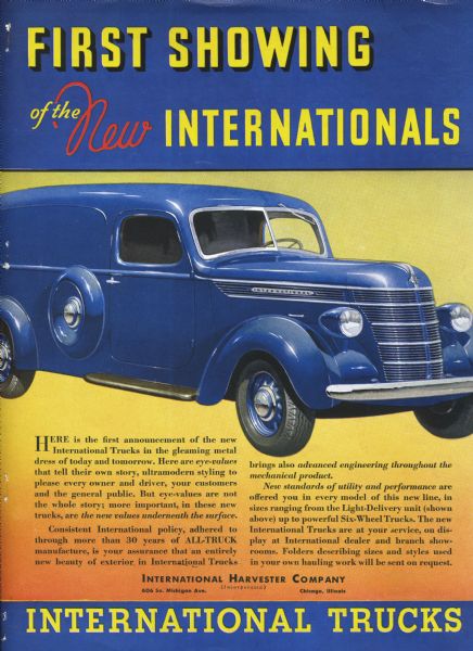 1937 International Truck Ad Proof