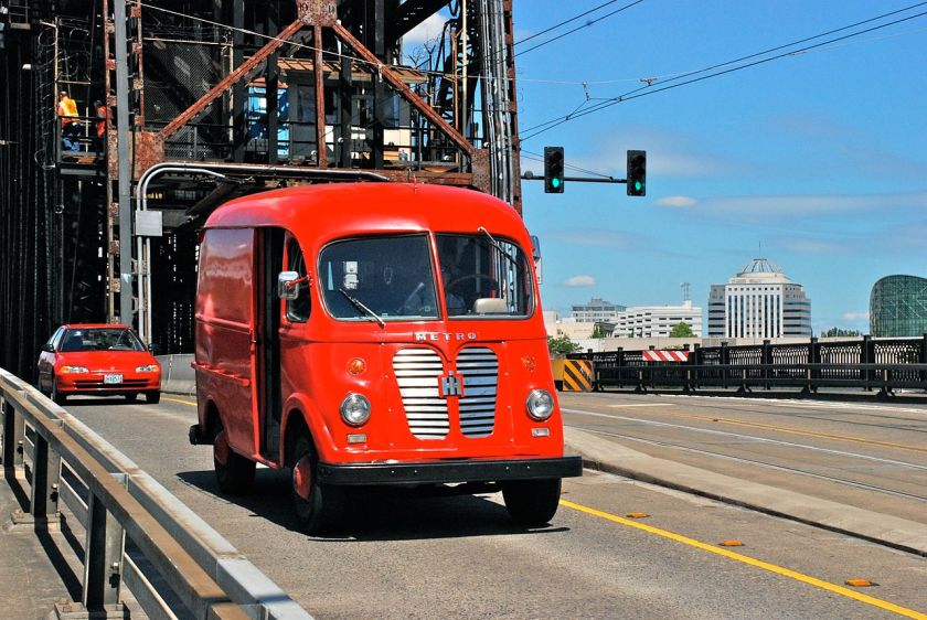 1938-1975 Preserved International Harvester Metro Van in Portland in 2012