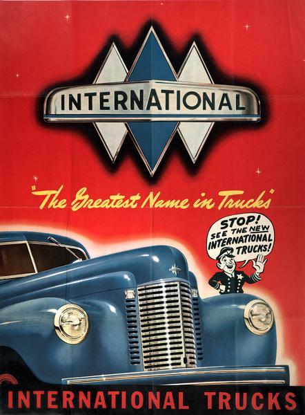 1941 International K-Line Truck Advertising Poster