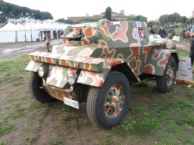1943 Lancia Astura Lince italian armored car of WWII