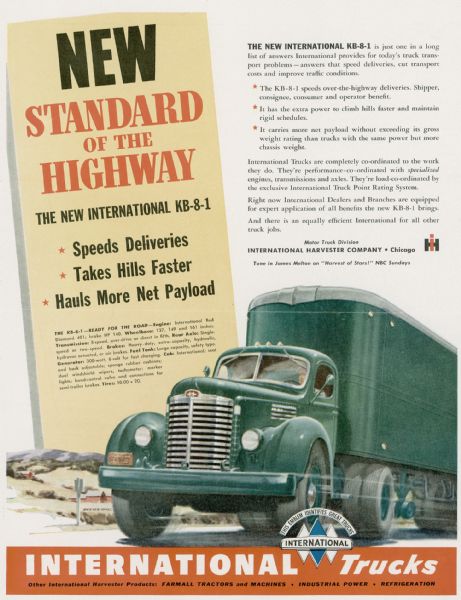 1948 International KB-8-1 Truck Advertising Proof