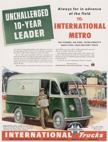 1948 International Metro Advertising Proof
