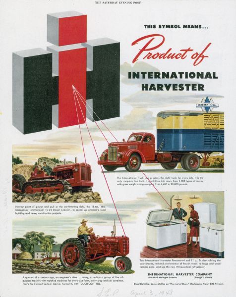 1948 International Products Advertising Proof