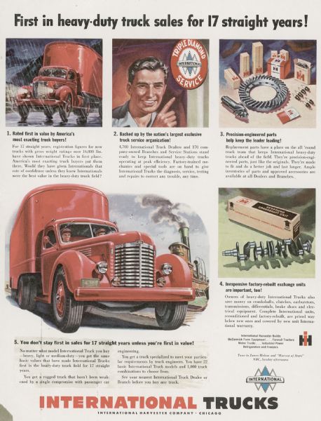 1949 International Heavy Duty Truck Advertising Proof