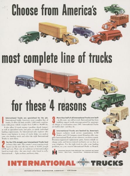 1949 International Truck Advertising Proof a
