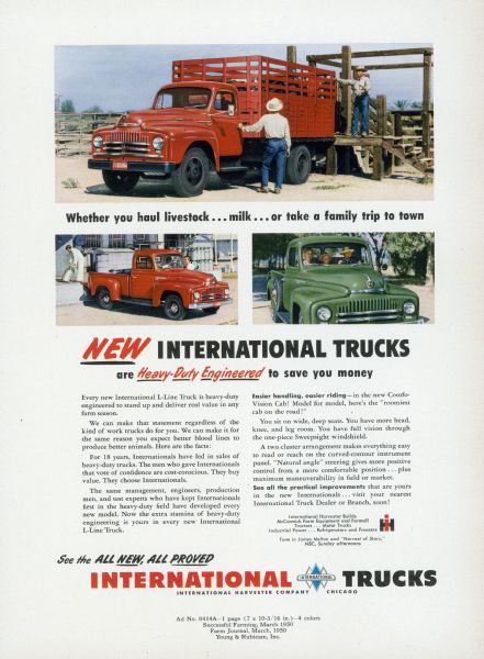 1950 International Truck Advertising Proof a