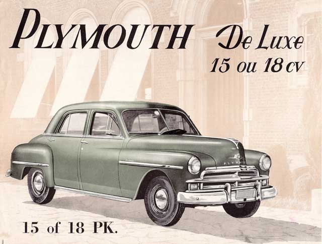 1950 plymouth de Luxe