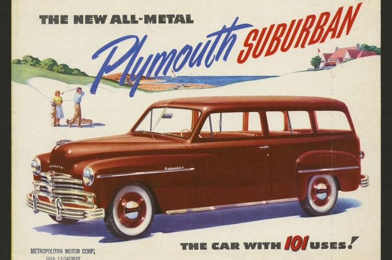 1950 Plymouth Suburban ad